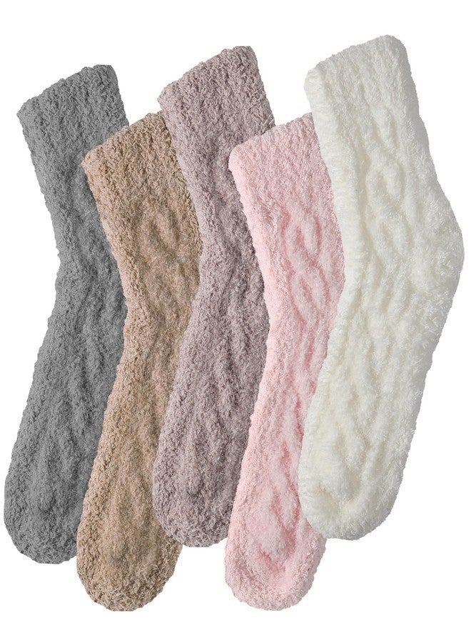 Premillow Womens Fuzzy Socks Fluffy Socks Women Winter Cozy Sock Warm Slipper Home Sleeping Sock for Women - Image 1